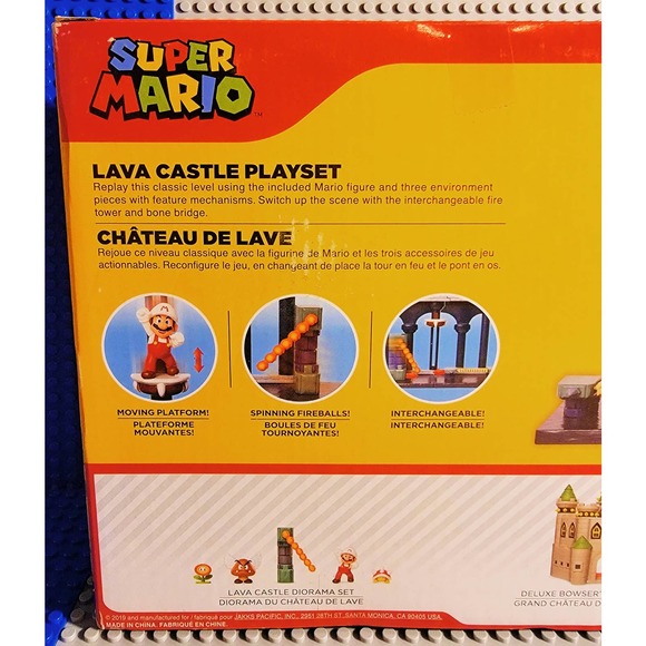 Nintendo Toys Super Mario Nintendo Lava Castle Deluxe Play Set 25
